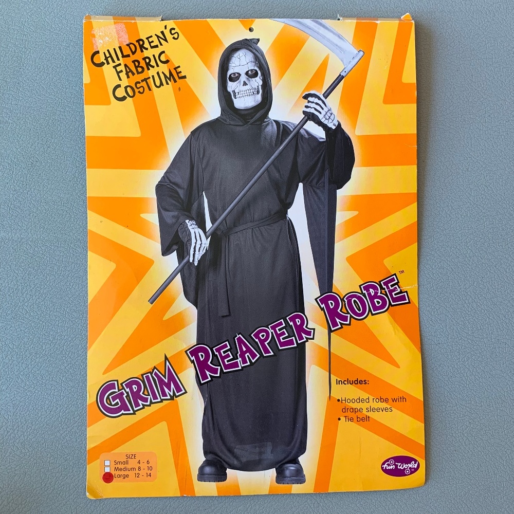 Boy's Grim Reaper Robe Halloween Costume